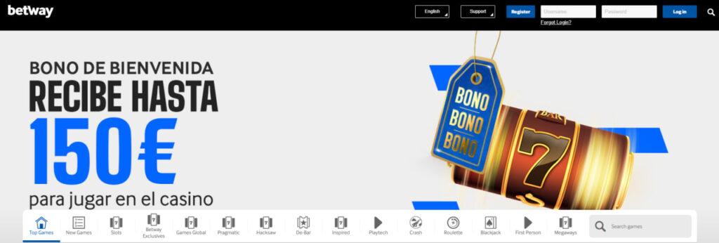 Betway Casino Bonos