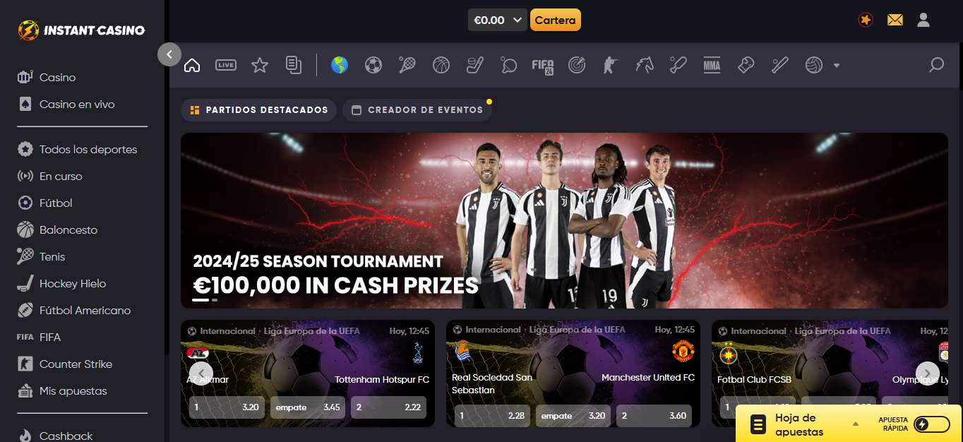 Instant Casino sin licencia