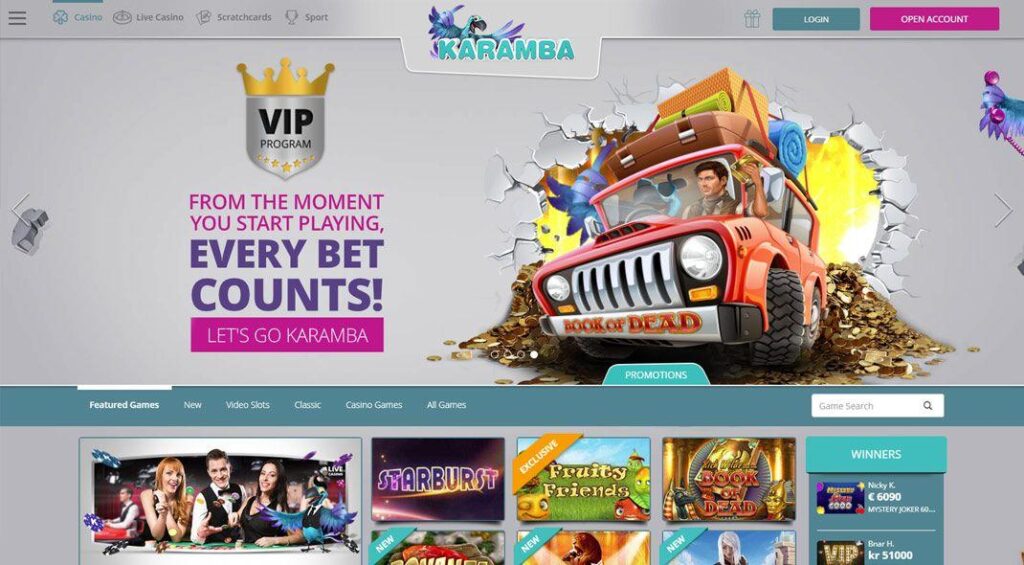 Karamba Casino Login