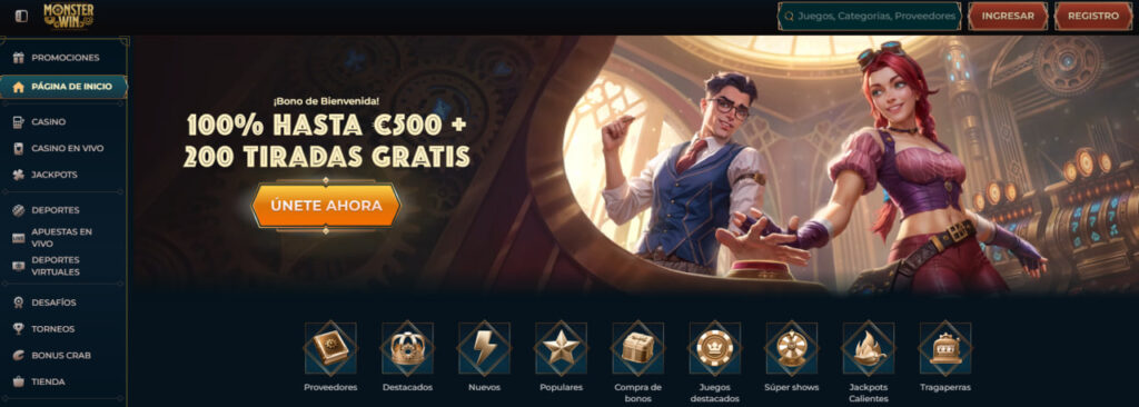 Monster Win Bonos