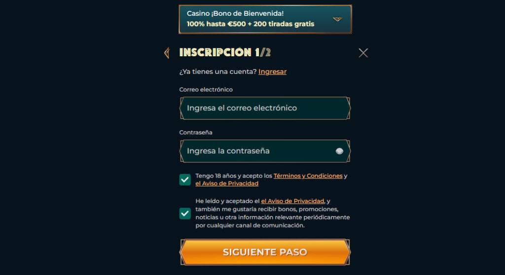 MonsterWin Casino Login
