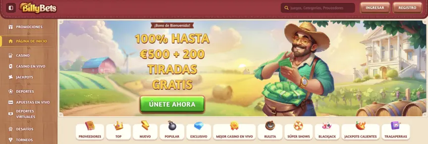 billybets - mejores casinos europeos
